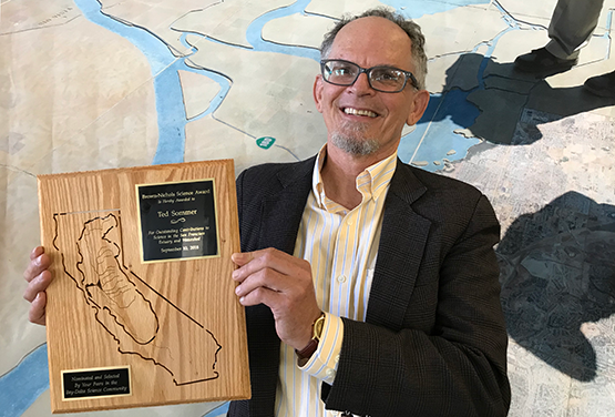 Dr. Ted Sommer receives the 2018 Brown-Nichols Science Award